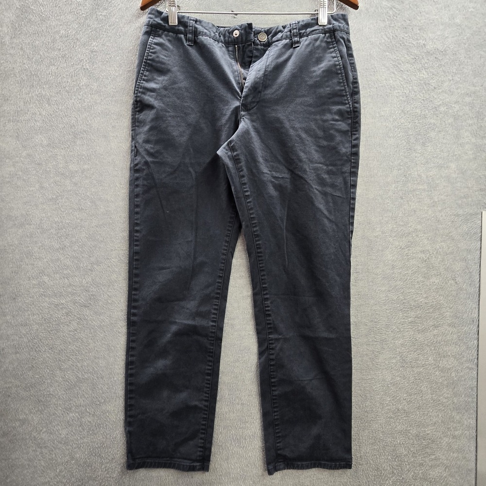 Bonobos Men Pants 31X30 Dark Gray Chino Twill 14870-BL007 Button Zipper‎ 30"